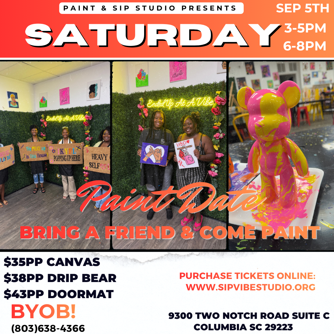 Saturday Sep 5th 3-5pm or 6-8pm