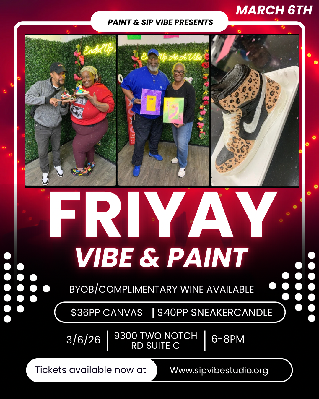 Friyay Vibe & Paint 6-8pm