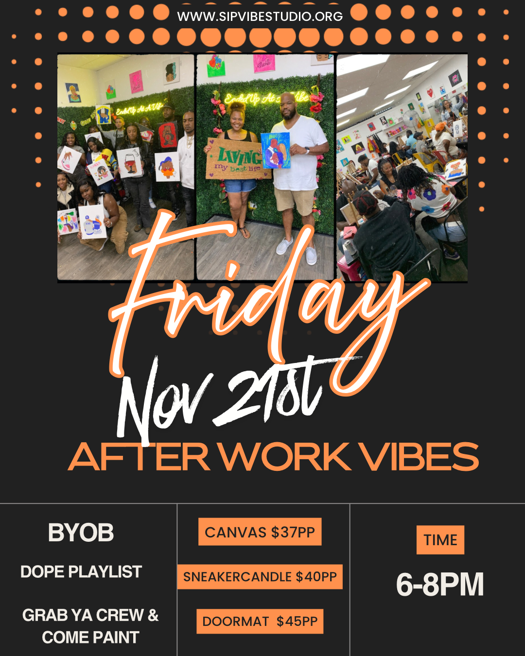 Friday Nov 21st 6-8pm