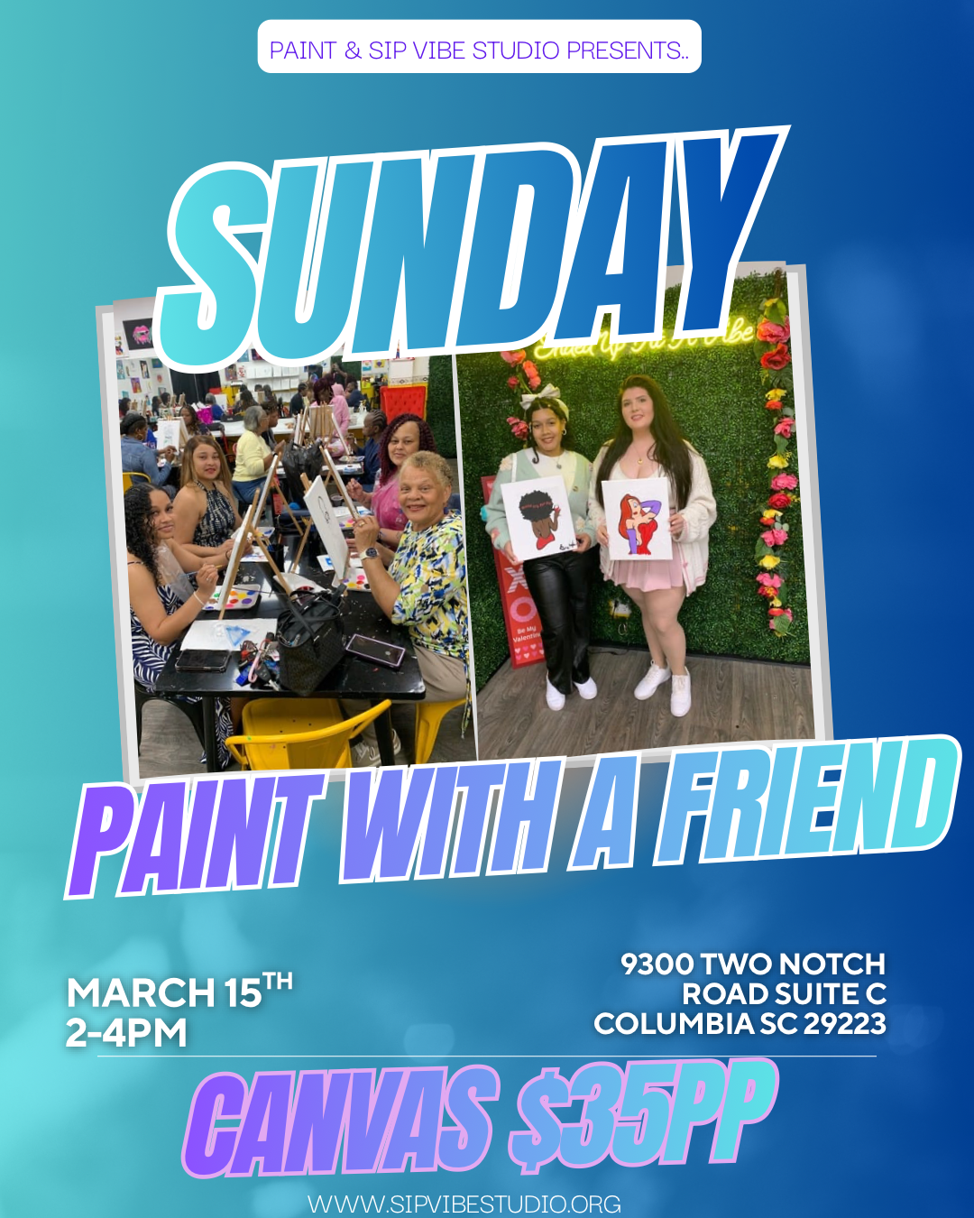 Sunday March 15th 2-4 pm