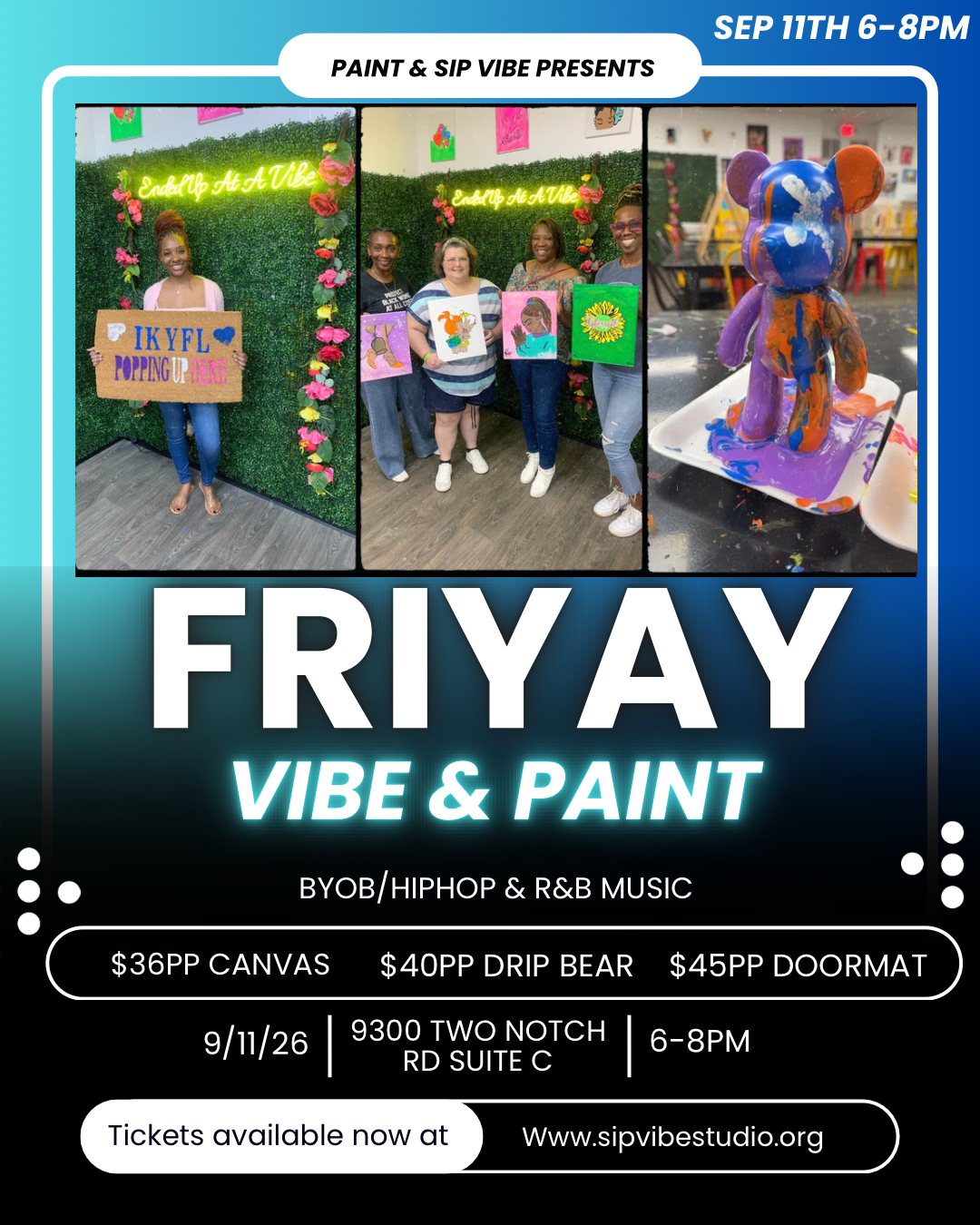 Friyay Sep 11th 6-8pm