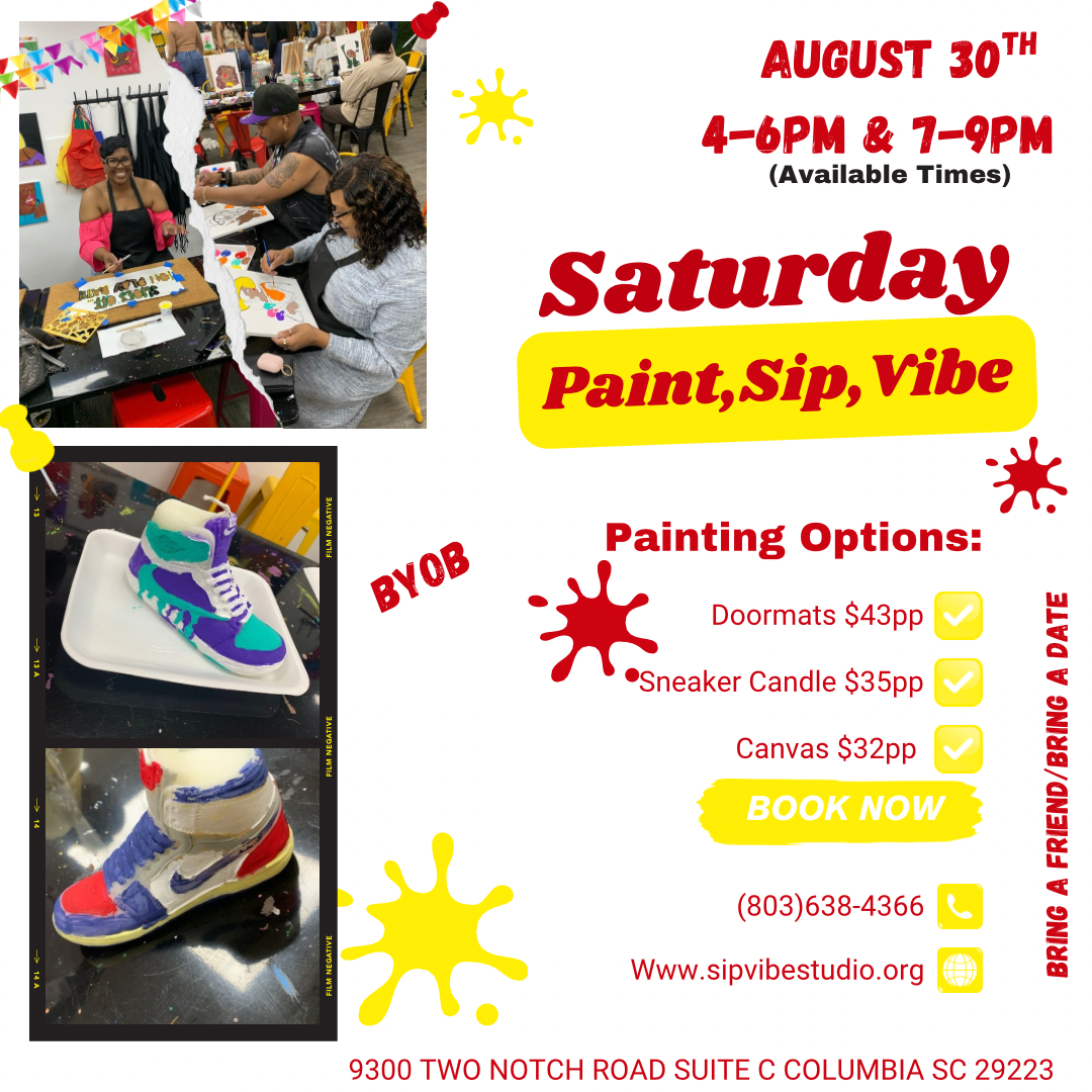 Saturday Paint Sip & Vibe August 30th