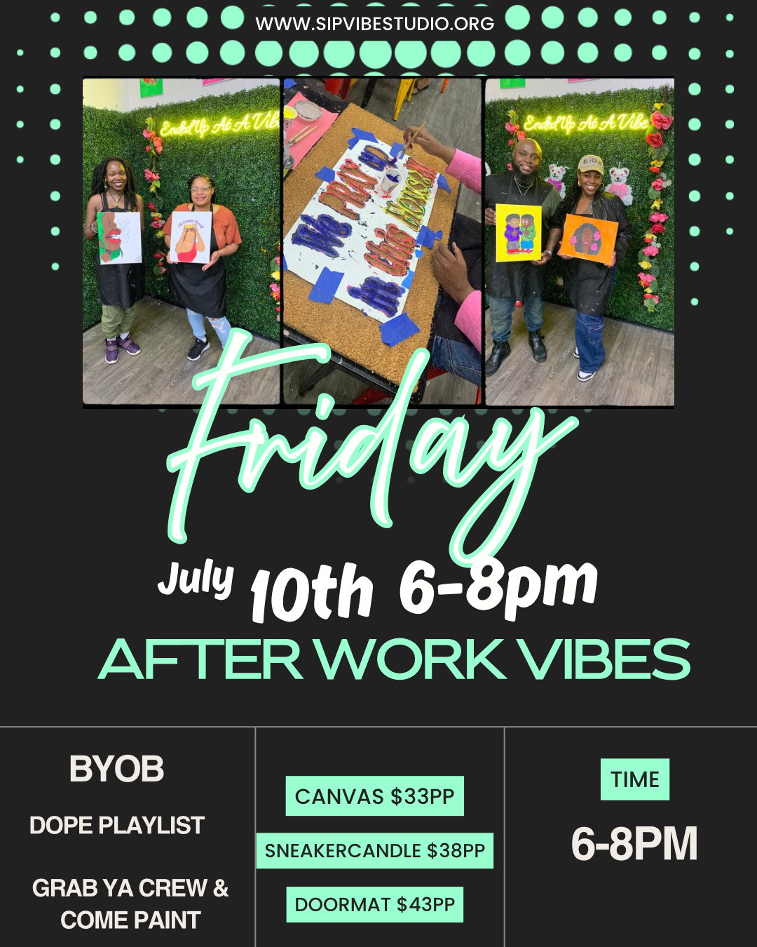 Friday July 10th 6-8pm