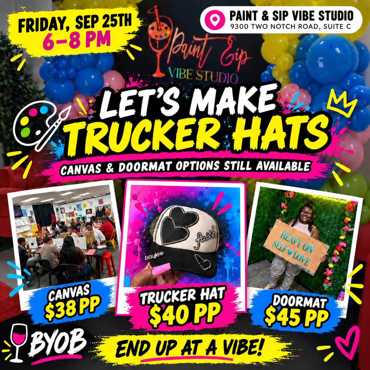 Friday Sep 25th 6-8pm (Tucker Hat Edition)