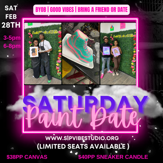 Saturday Feb 28th 3-5pm or 6-8pm