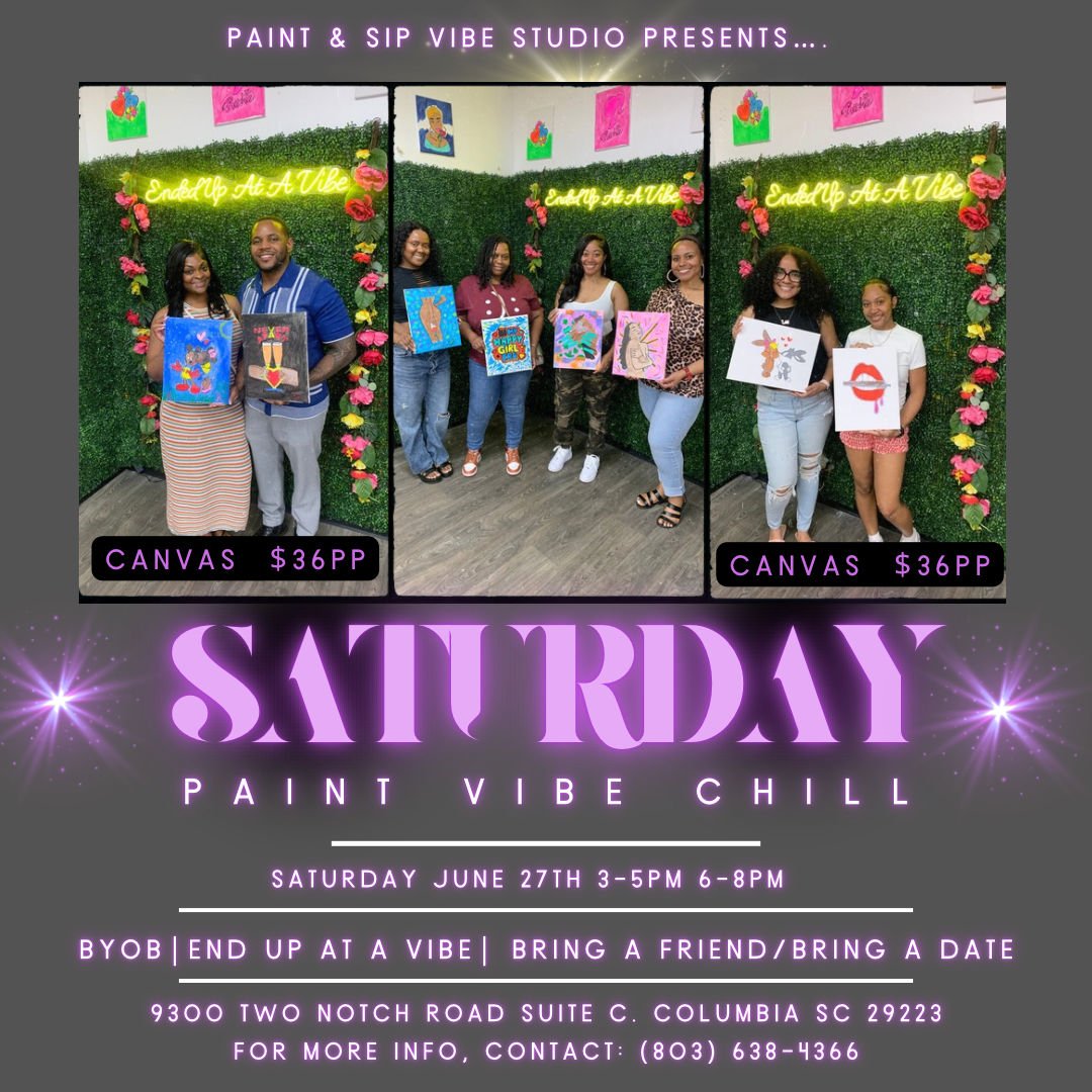 Saturday June 27th 3-5pm or 6-8pm