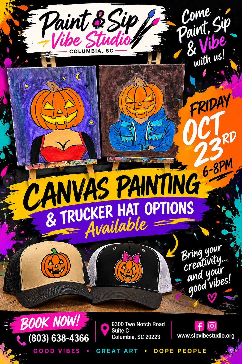 Friday Oct 23 rd 6-8pm