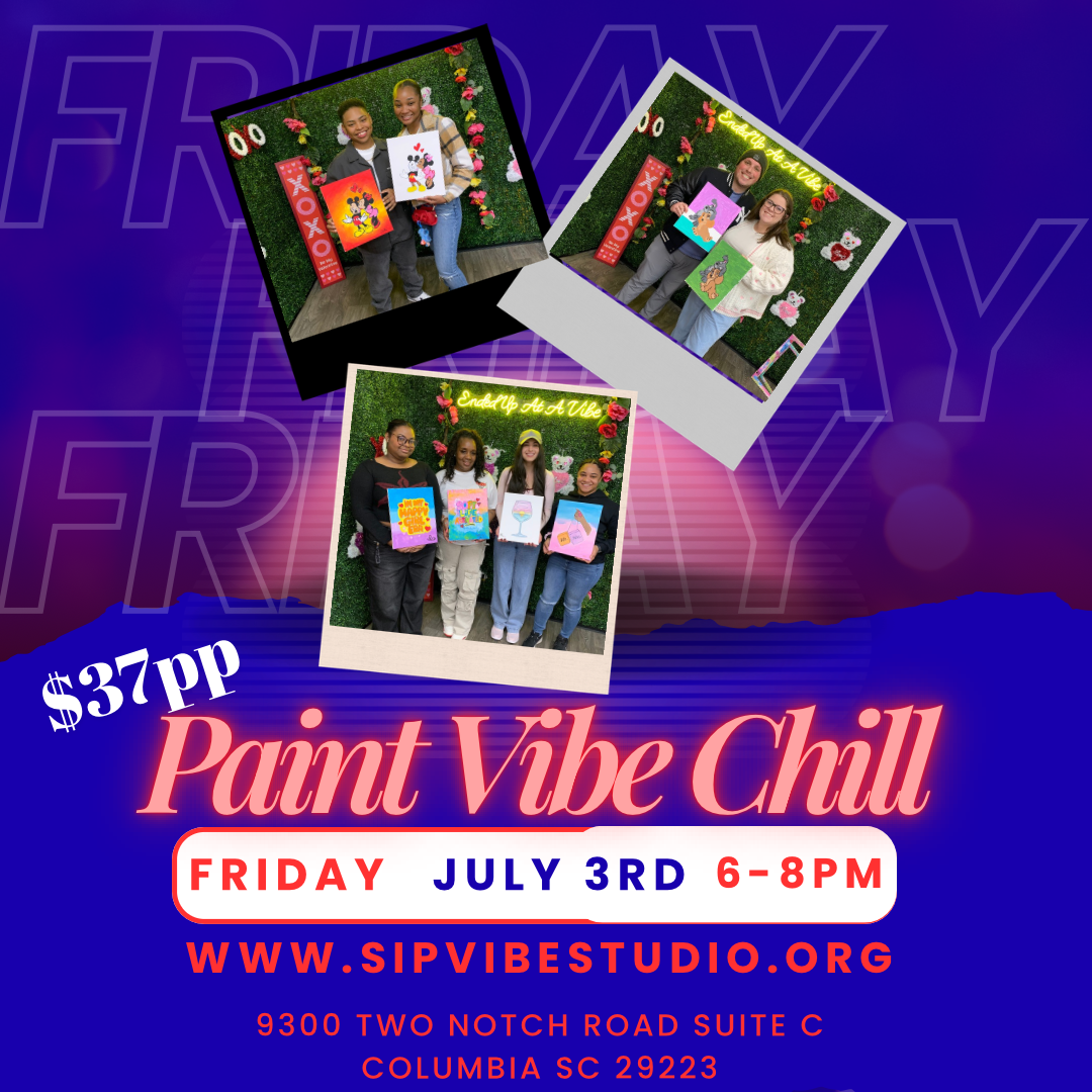 Friday July 3rd 6-8pm.          Canvas Painting