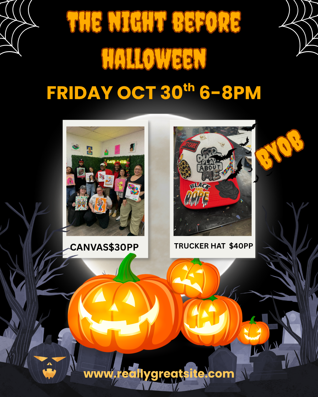 Friday Oct 30th 6-8pm